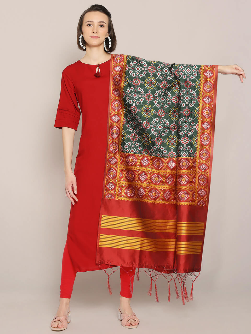 Banarasi Patola Silk Dupatta - Image 58