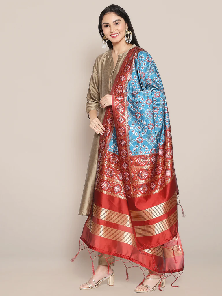 Banarasi Patola Silk Dupatta - Image 43