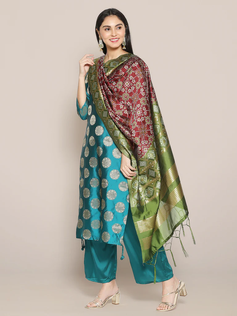 Banarasi Patola Silk Dupatta - Image 13