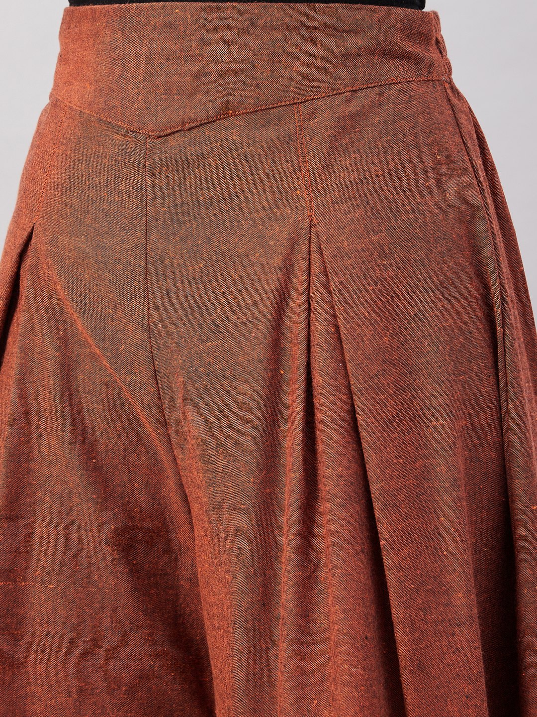 Rust Smart Casual Beautiful Hot Handloom Palazzo - Image 6