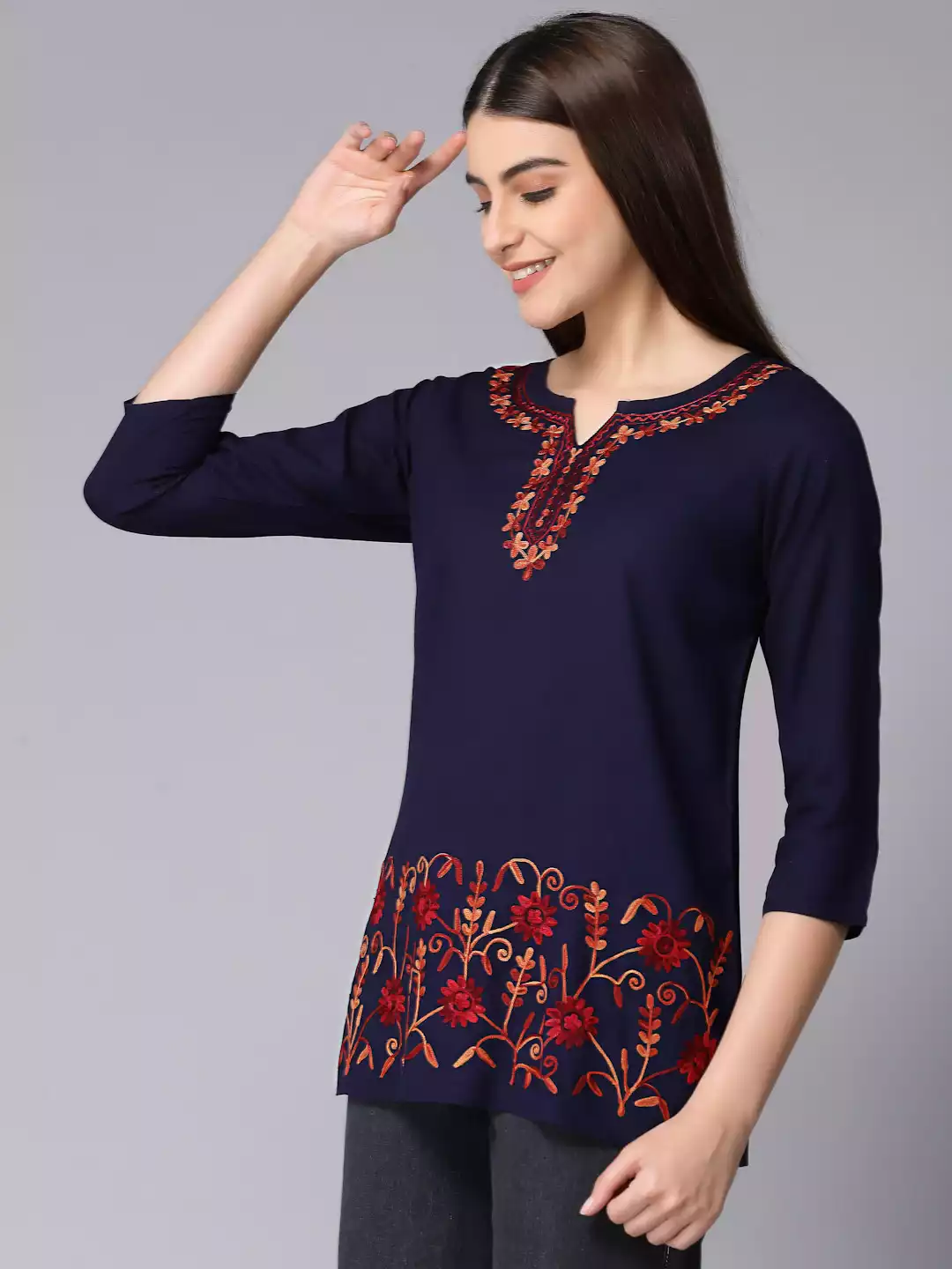 Hiba Blue Short Kurti - Image 6