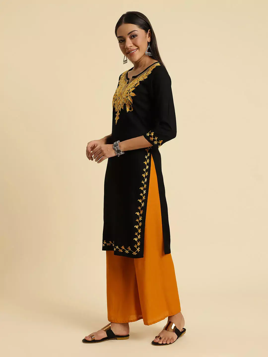 Kashmiri Black Kurti - Image 6