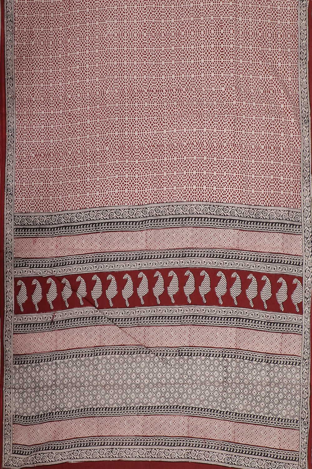 Maroon Bagh Cotton Dupatta - Image 3