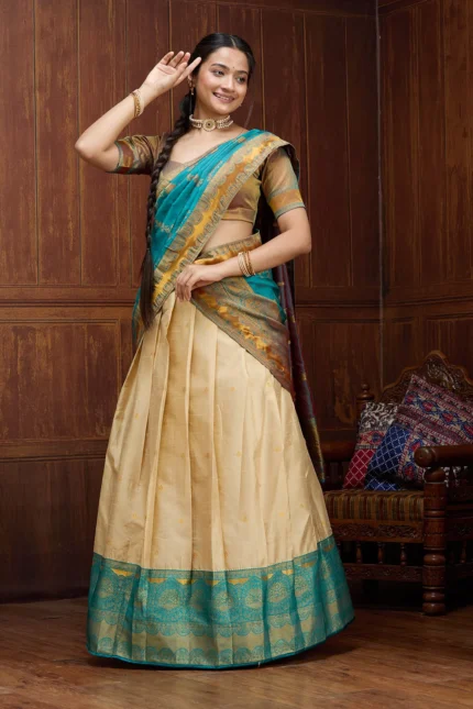Banarasi Semi-Stitched Lehenga